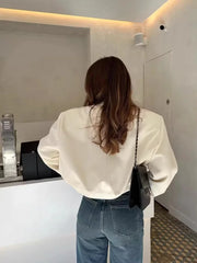 Pam | Cropped Button-Front Jacket