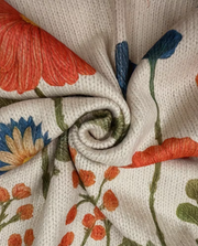 Angela | Cardigan Zip With Wild Floral