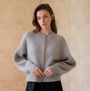 Dejah | Round-Neck Zip Cardigan