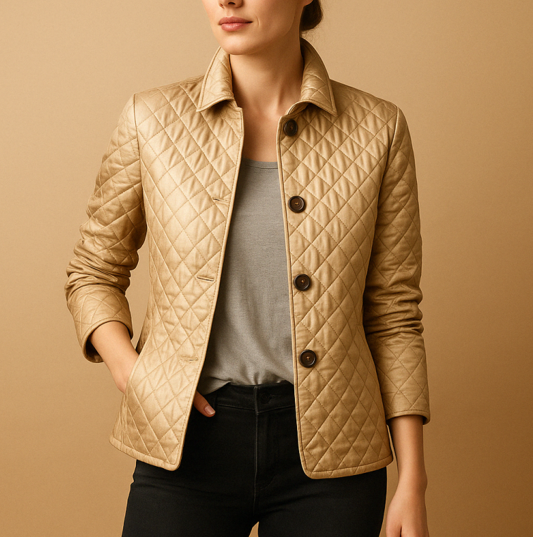Rhonwen | Silk-Cotton Blend Slim-Fit Jacket in Burgundy