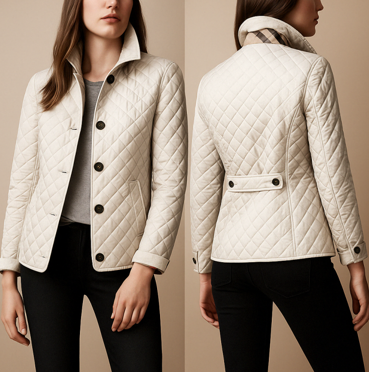 Rhonwen | Silk-Cotton Blend Slim-Fit Jacket in Burgundy