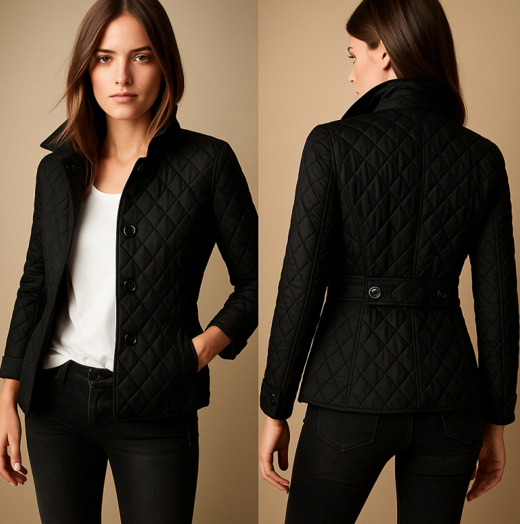 Rhonwen | Silk-Cotton Blend Slim-Fit Jacket in Burgundy