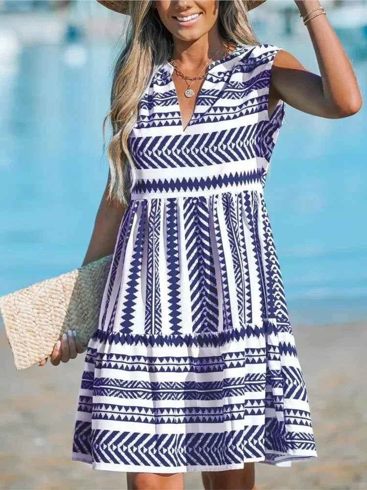 KATRINA | GEOMETRIC A-LINE DRESS