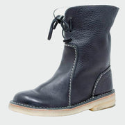 Waterproof Leather Mens Boots With Woollen Lining