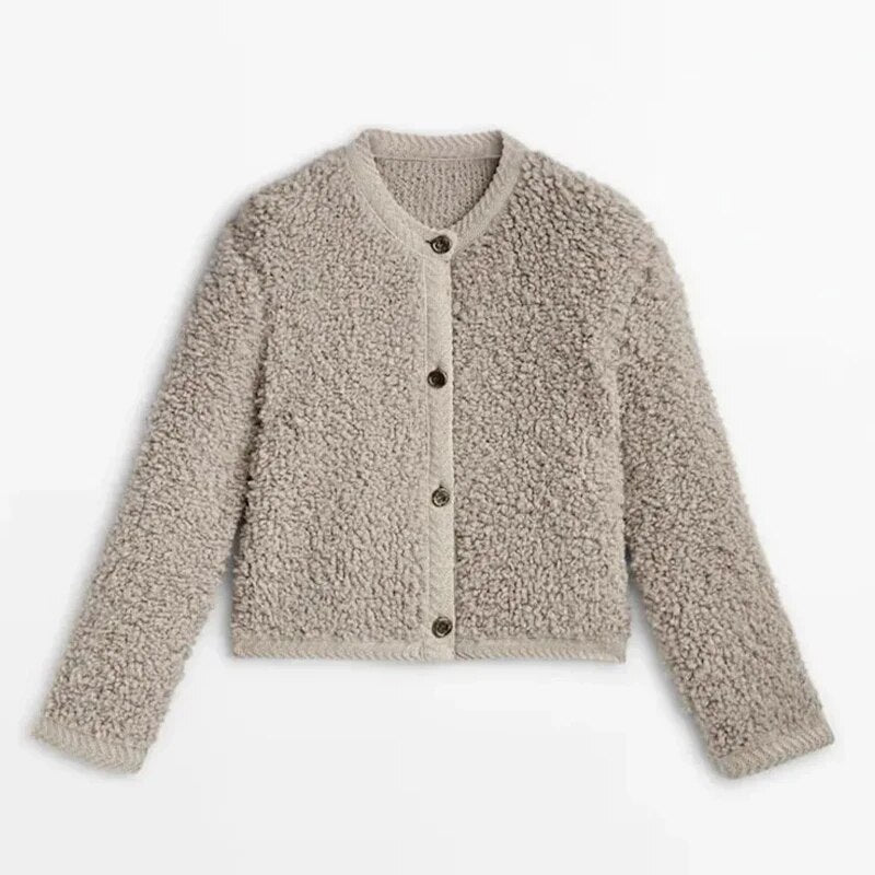 Vicki | Textured Button-Front Jacket