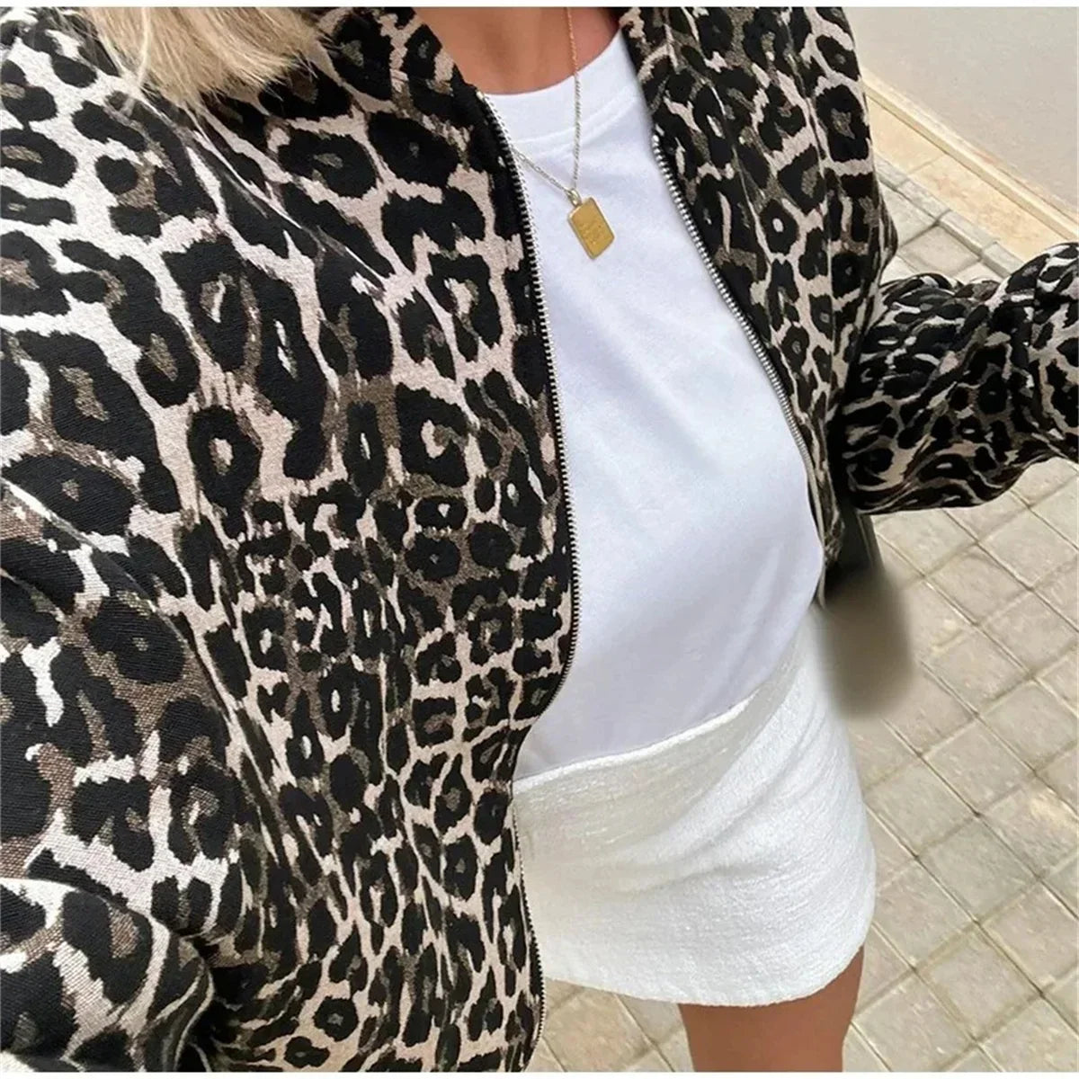 Lavada | Leopard-Print Bomber Jacket