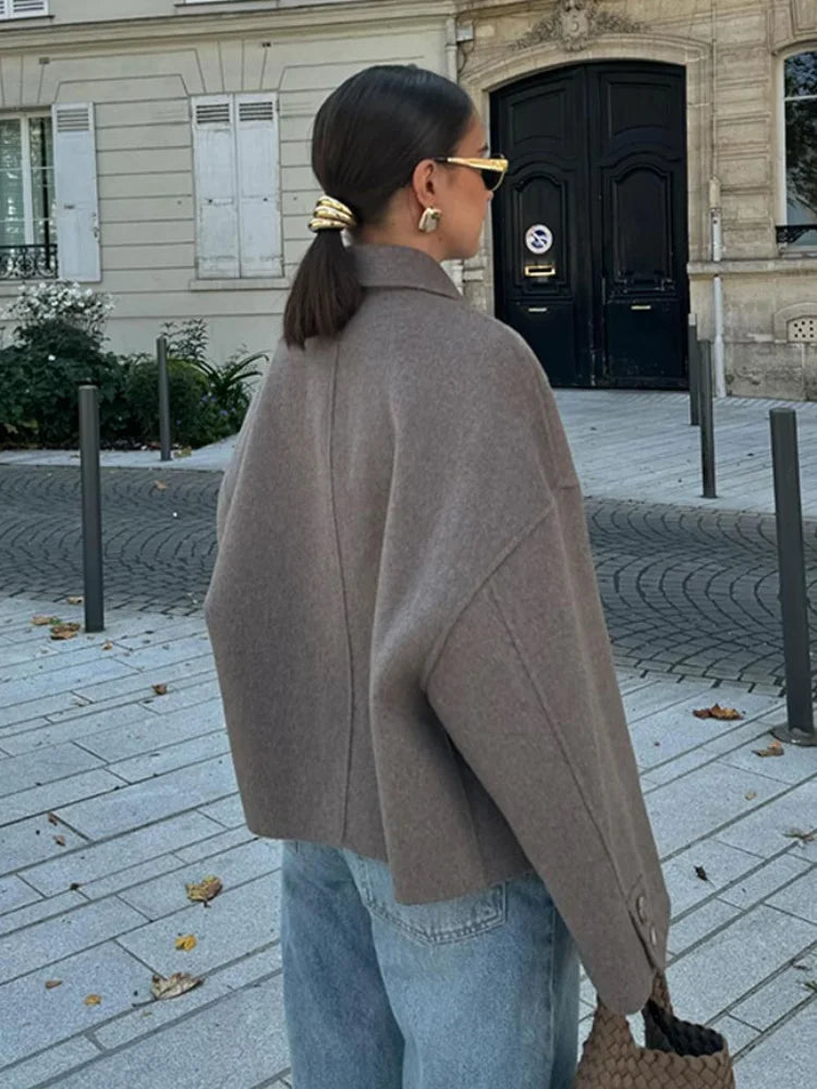 Letha | Wide-Collar Zip Jacket