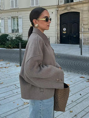 Letha | Wide-Collar Zip Jacket