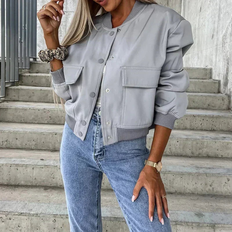 Shonda | Relaxed Pocket Bomber Jacket