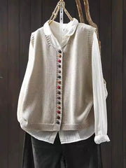 Yuridia | Button-Front Knit Vest