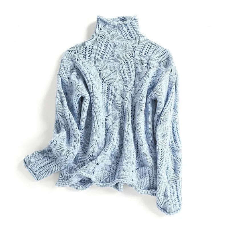 Crissy | Cable-Knit Roll-Neck Jumper