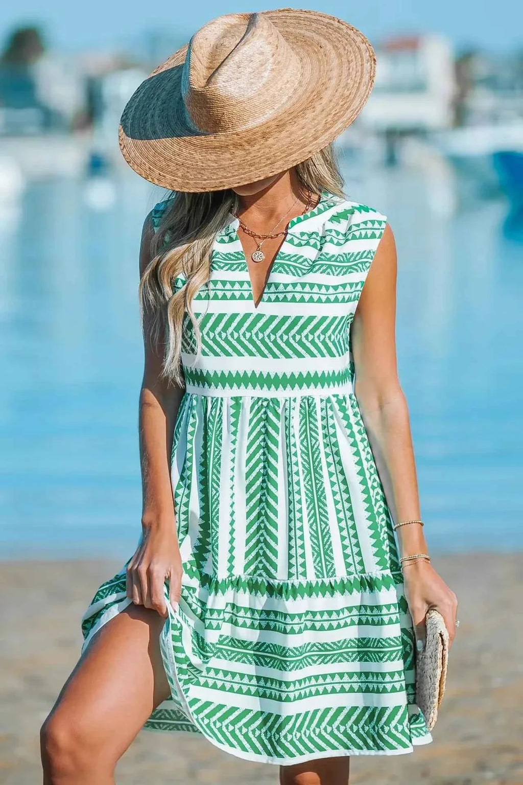 KATRINA | GEOMETRIC A-LINE DRESS