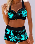 SHERRIE | FLORAL HIGH-WAIST SWIMSUIT