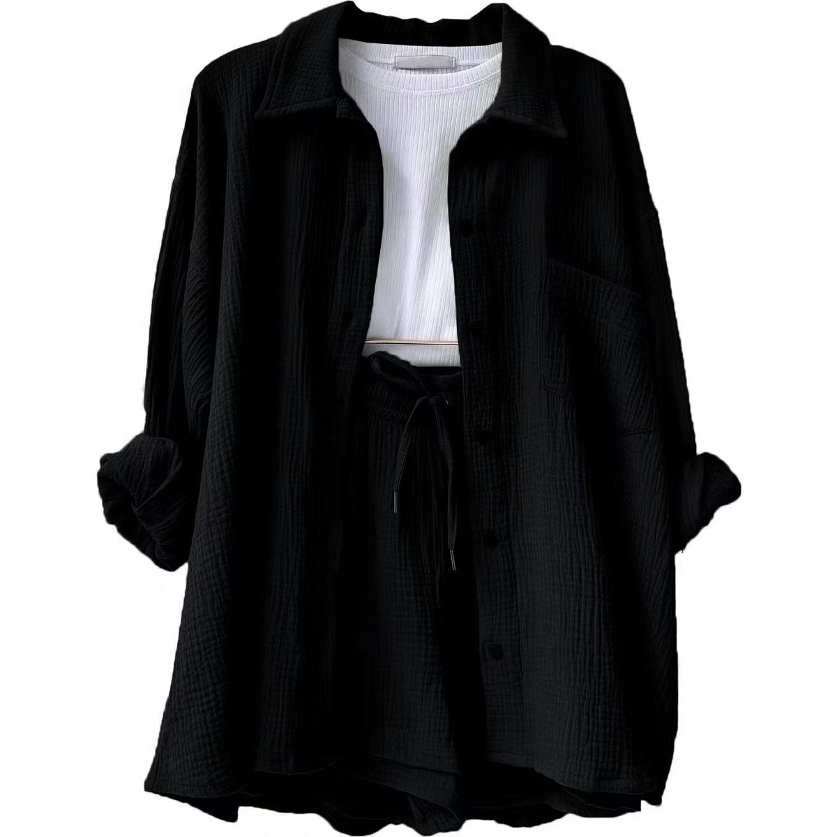 Suzy | V-Neck Breathable Two-Piece Set