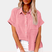 Docia | Short-Sleeve Button Shirt
