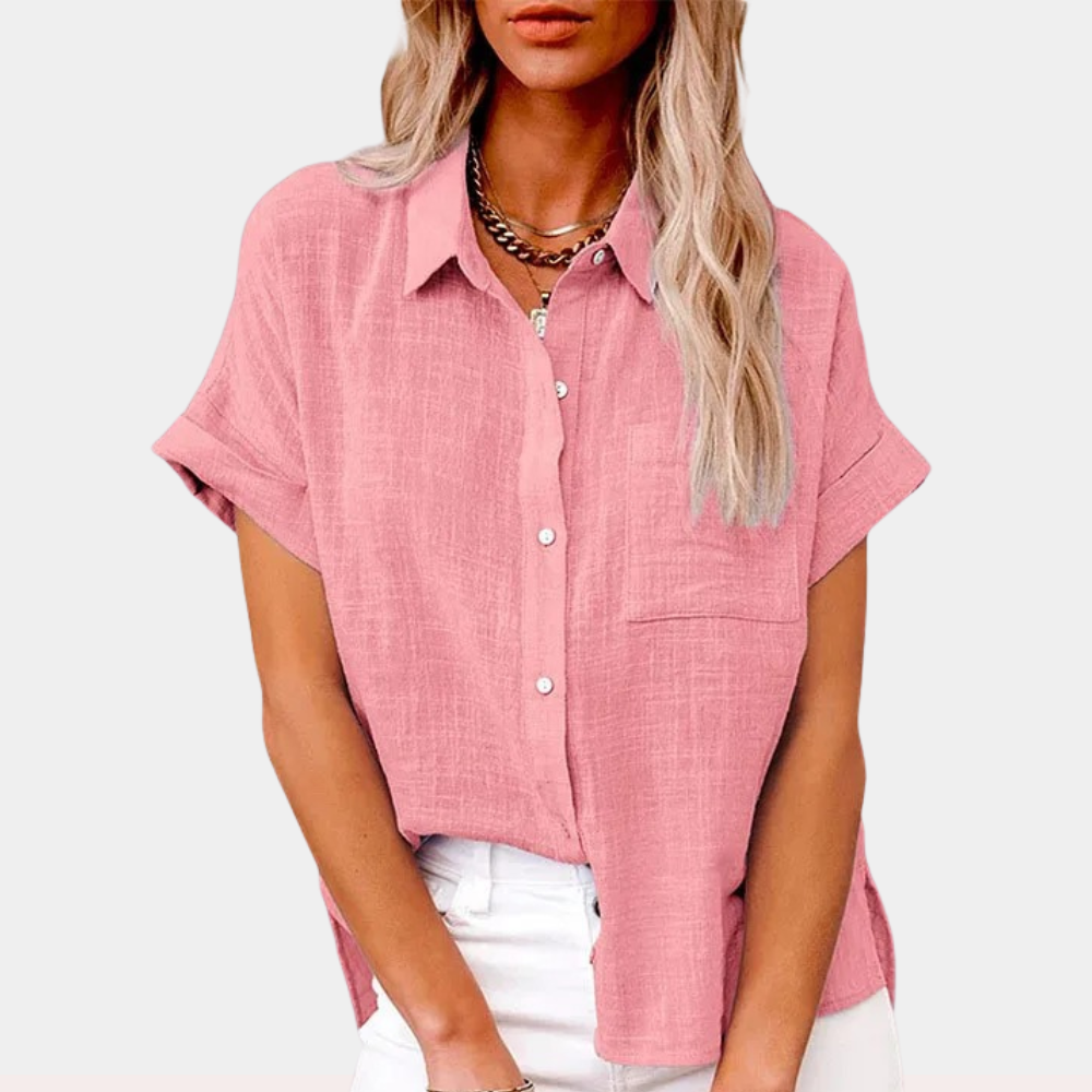 Docia | Short-Sleeve Button Shirt