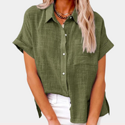 Docia | Short-Sleeve Button Shirt