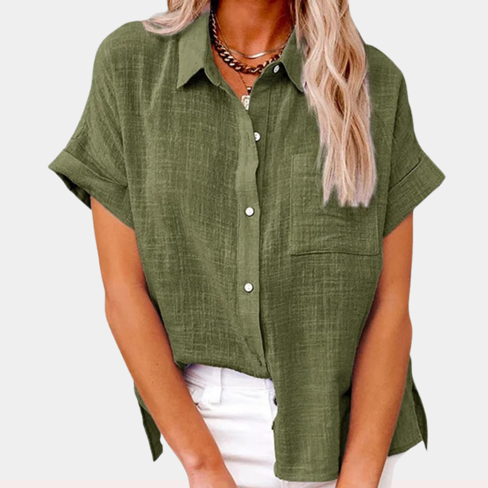 Docia | Short-Sleeve Button Shirt