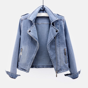 Joella | Denim Biker Jacket