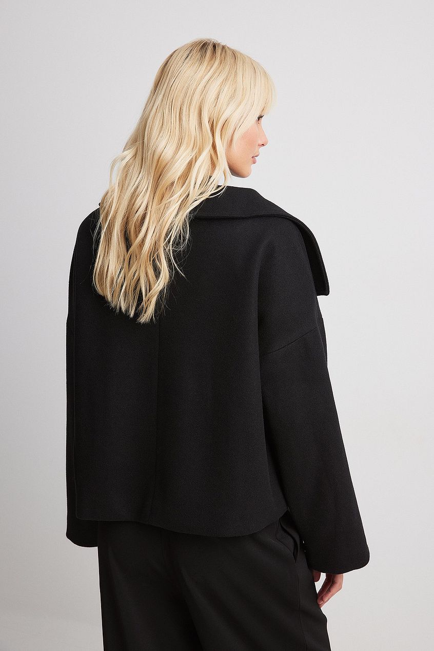 Layna | Wide-Collar Double-Breasted Jacket