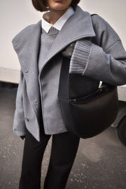 Layna | Wide-Collar Double-Breasted Jacket