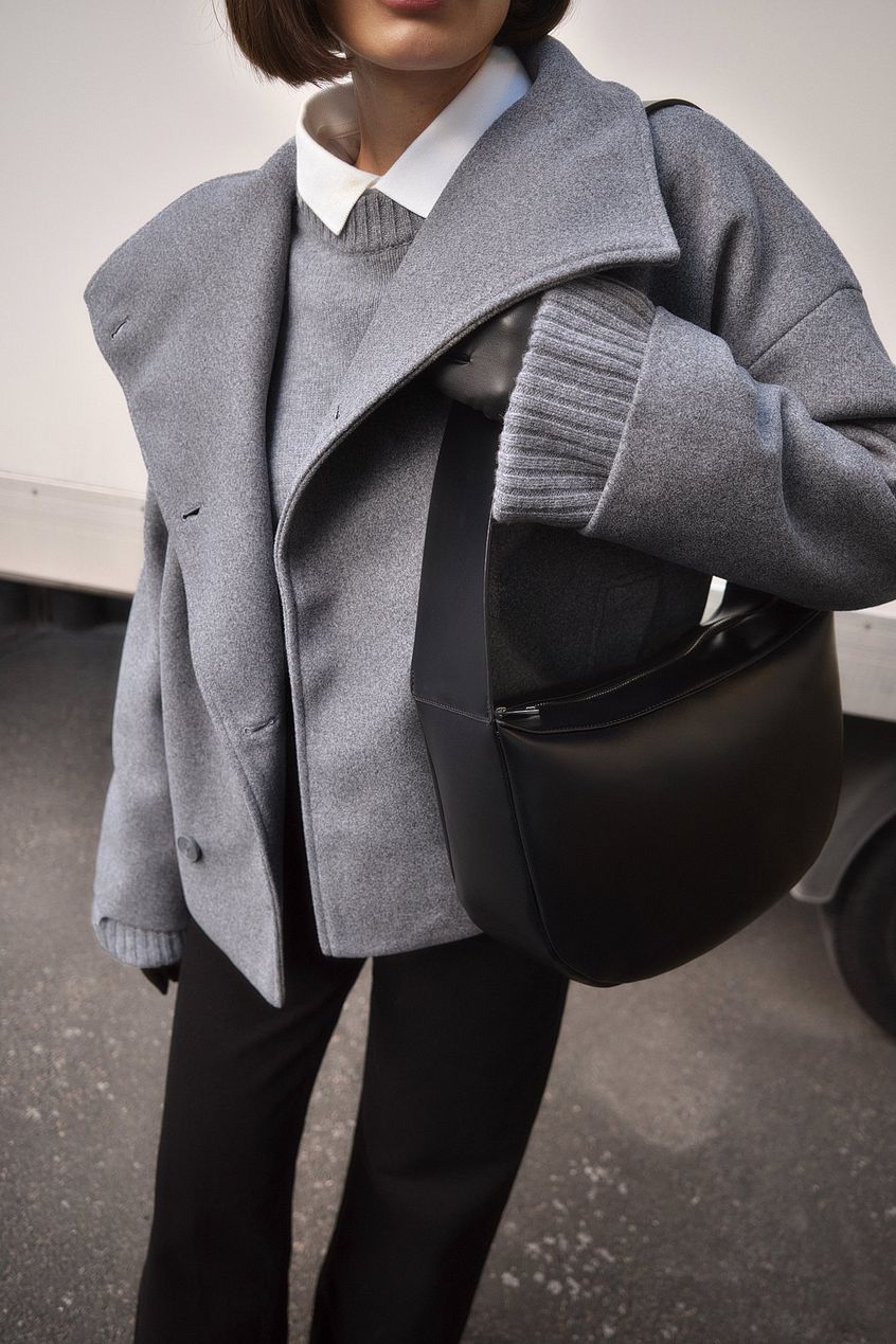 Layna | Wide-Collar Double-Breasted Jacket