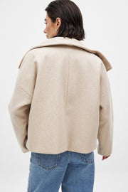Layna | Wide-Collar Double-Breasted Jacket