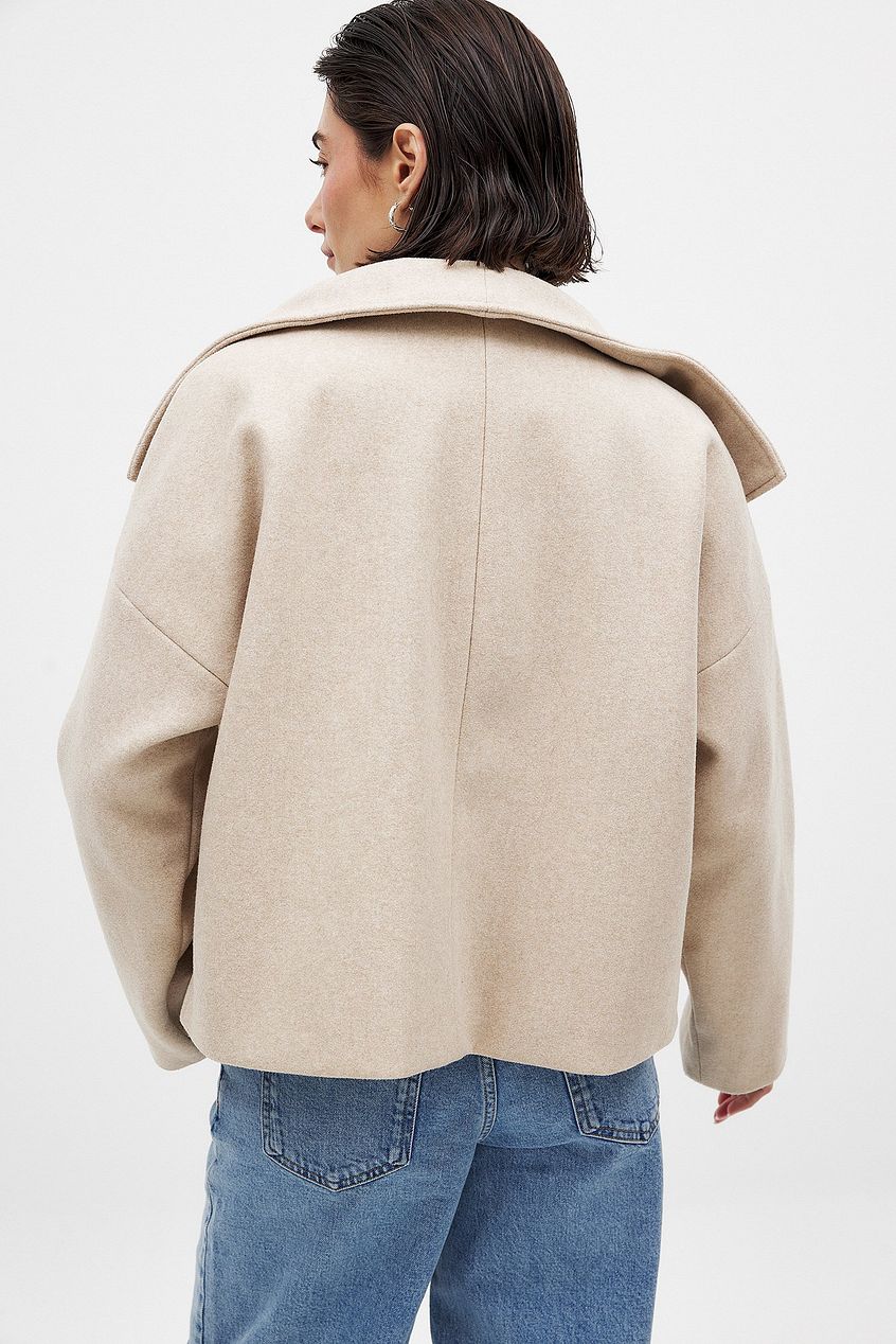 Layna | Wide-Collar Double-Breasted Jacket