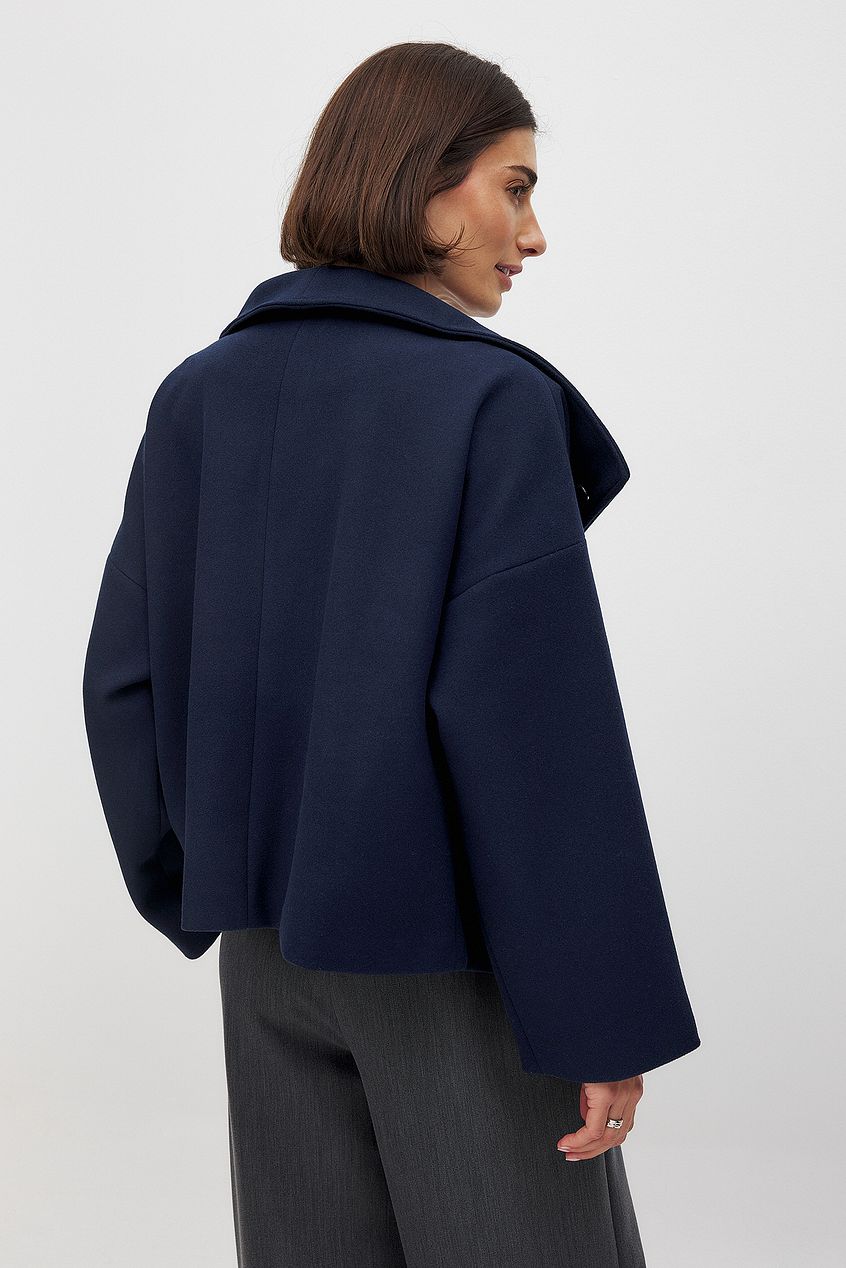 Layna | Wide-Collar Double-Breasted Jacket