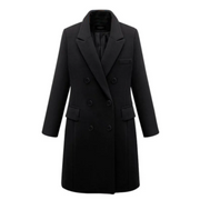 Nyasia | Double-Breasted Long Coat