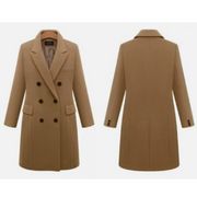 Nyasia | Double-Breasted Long Coat