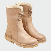 Waterproof Leather Mens Boots With Woollen Lining