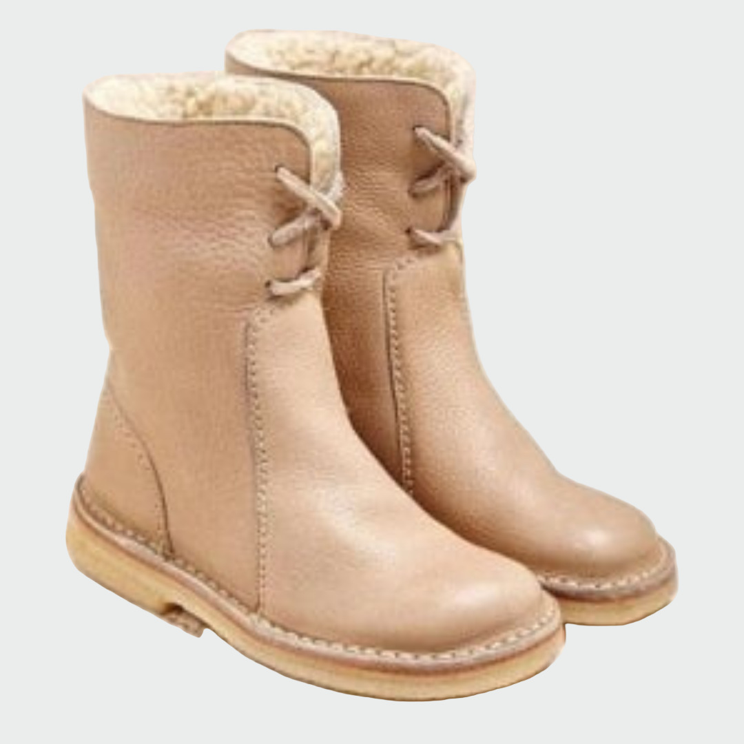 Waterproof Leather Mens Boots With Woollen Lining