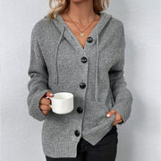Charlsie | Hooded Button Cardigan