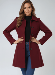 Zephyra tailored A-line single-button coat, product image 2