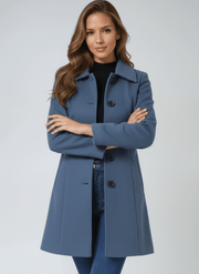 Zephyra tailored A-line single-button coat, product image 5