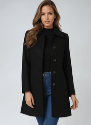 Zephyra tailored A-line single-button coat, product image 3