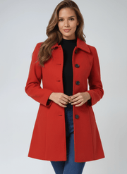 Zephyra tailored A-line single-button coat, product image 4