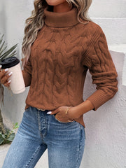 Enriqueta | Cable-Knit Roll-Neck Jumper
