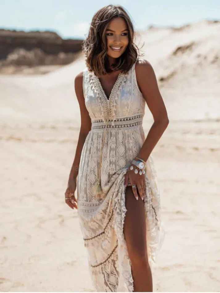 ALLISON | V-NECK MIDI DRESS
