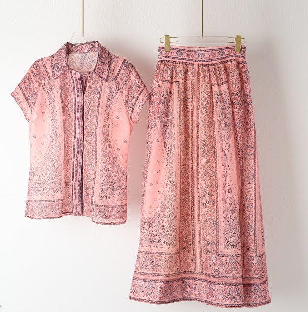 Adele | Bohemian Printed Two-Piece Set