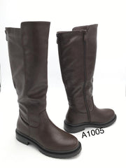 Steffi adjustable-shaft boots in brown