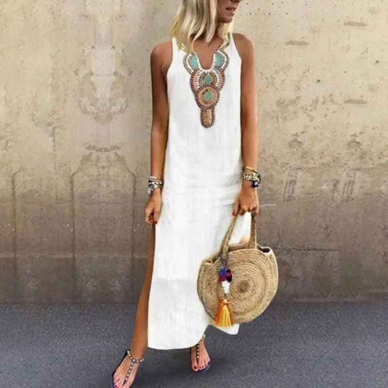 JENNICA | SLEEVELESS FLOWING DRESS