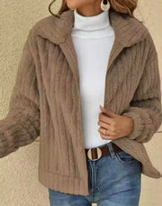 Louella | Ribbed Zip Cardigan
