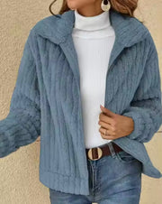 Louella | Ribbed Zip Cardigan