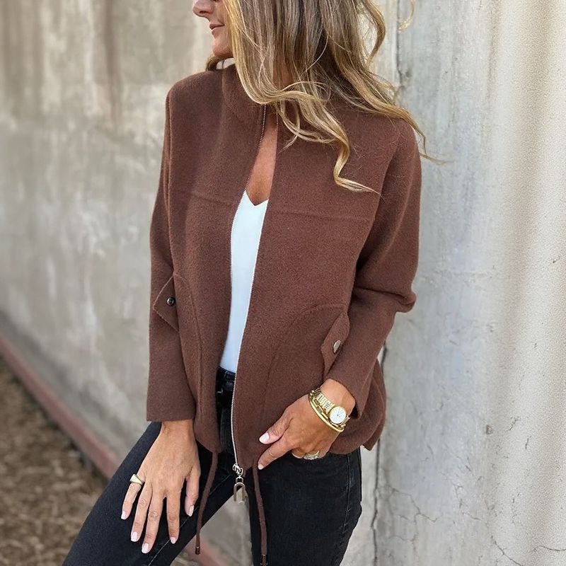 Angie | High-Collar Zip Jacket