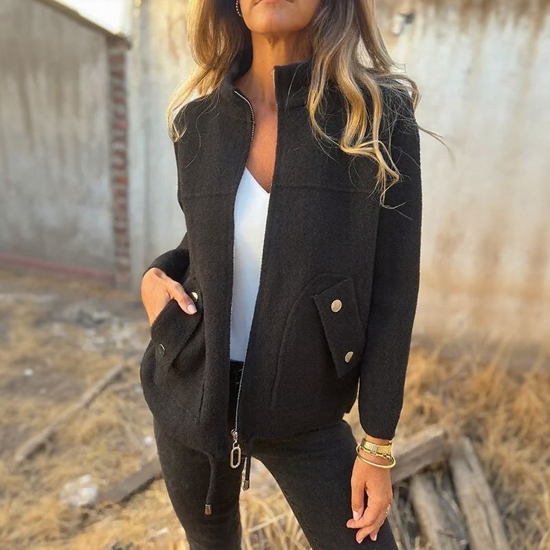 Angie | High-Collar Zip Jacket