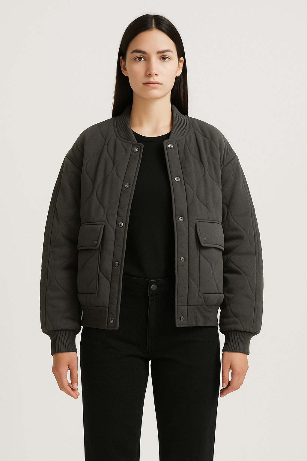 Keisha | Quilted Bomber Jacket
