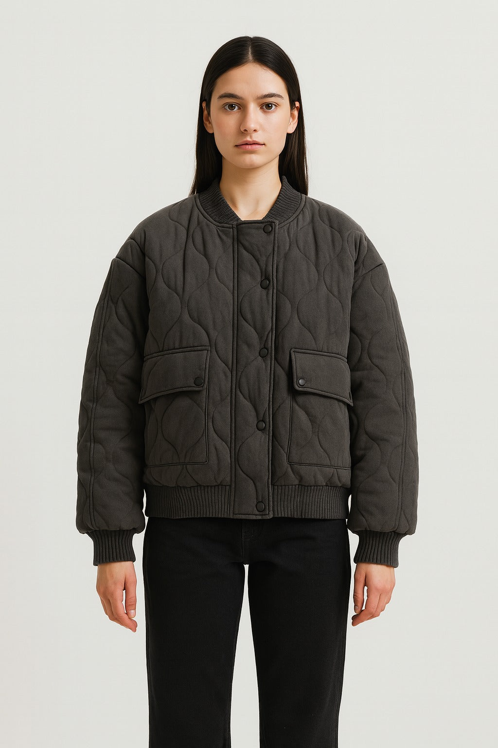 Keisha | Quilted Bomber Jacket