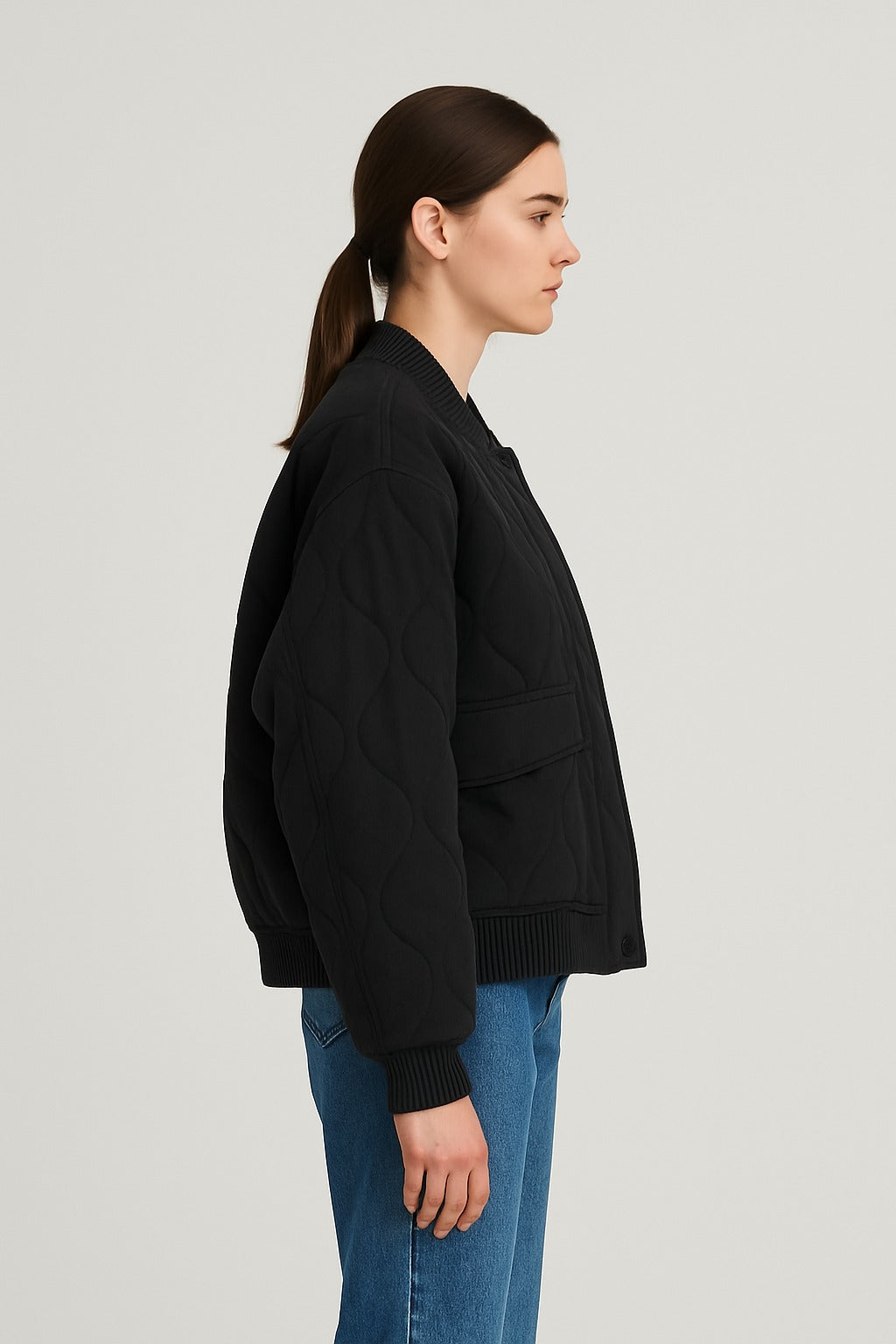 Keisha | Quilted Bomber Jacket